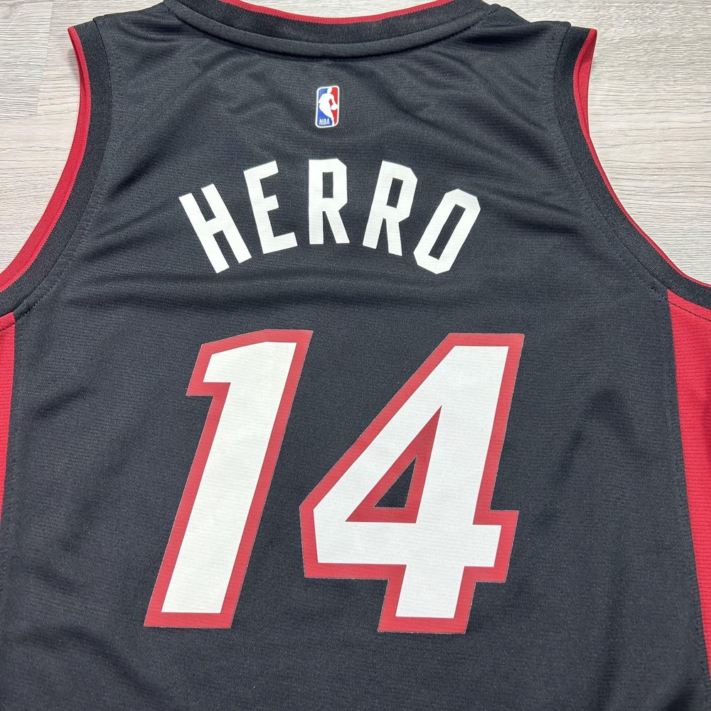 Miami Heat Tyler Herro 14 Basketball Jersey Youth Medium Black Red‎ NBA Fanatics - Picture 4 of 9